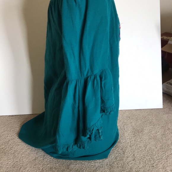 Flying tomatoe-Teal-floral Tunic-M - Picture 4 of 13